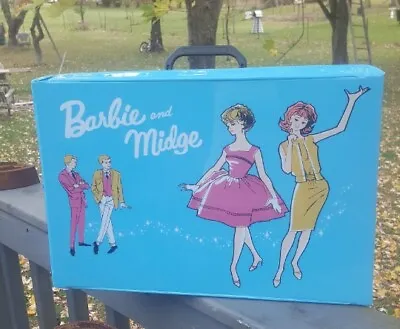 Vintage Barbie & Midge Doll Storage Accessory Wardrobe Travel Case New Old Stock • $32