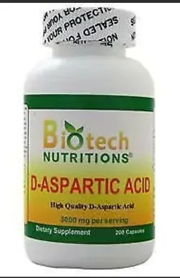 Biotech Nutritions D-Aspartic Acid  200 Caps • $24.93