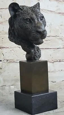 P. J Mene Genuine Bronze Mountain Lion Puma Cougar Sculpture Signed Artwork Sale • $259