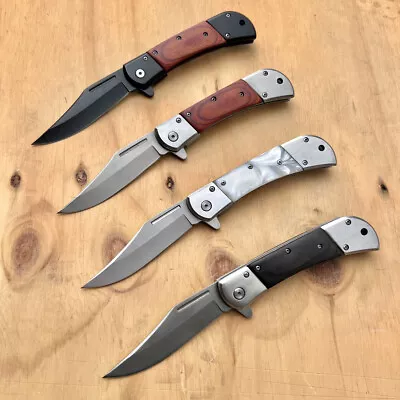 9  Classic Tactical Spring Assisted Open Folding Pocket Knife-009 • $14.99