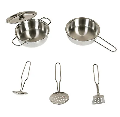 £6.99 • Buy Play Kitchen Accessories Stainless Steel Cooking Utensils 5PCS