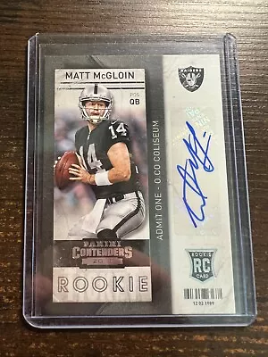 A127086 - 2013 Panini Contenders #197A Matt McGloin Auto RC • $20