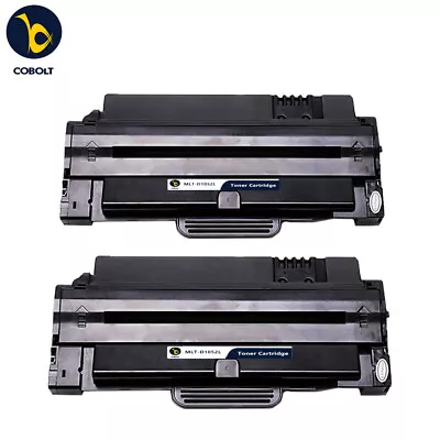 2 BLACK TONER CARTRIDGE MLT-D1052L Compatible With Samsung ML-2525W ML-2540 • £20.99