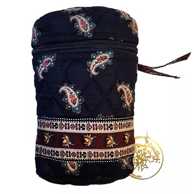 Vera Bradley Vintage Quilted Retired Navy Paisley Small Belt Bag NWT Indiana USA • $29.99