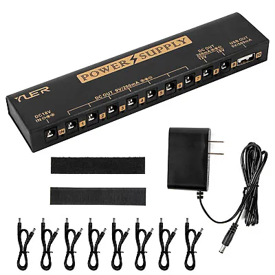 YUER Guitar Pedal Power Supply Effect Pedals Power Brick 9V 12V 18VPower Adapter • $46.99