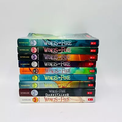 Lot Of 9 Wings Of Fire Paperback Books By TUI T Sutherland-Scholastic • $34.95