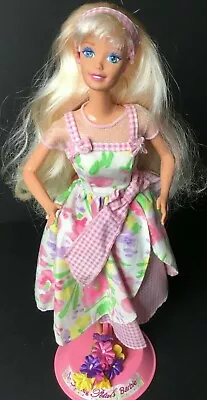 Avon Exclusive Mattel Spring Petals Barbie Doll Blonde 1996 Vintage 16746 • $9.81