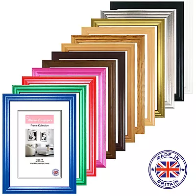 Black Picture Frames White Photo Frame Modern Wall Art Hanging Poster Frames • £6.43