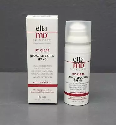 Elta MD Skincare 1.7oz UV Clear Broad Spectrum SPF 46 Facial Sunscreen New • $49.99