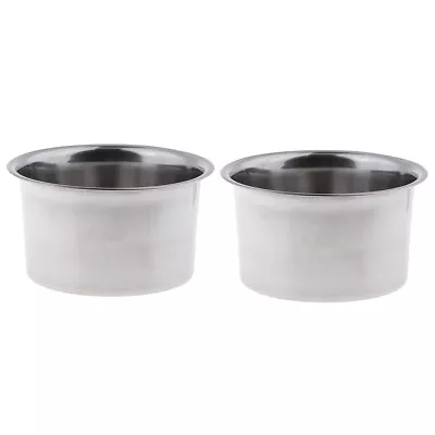 2x Stainless Steel Candle Wax Melting Pot Double Boiler Base For DIY Candles • £9.20