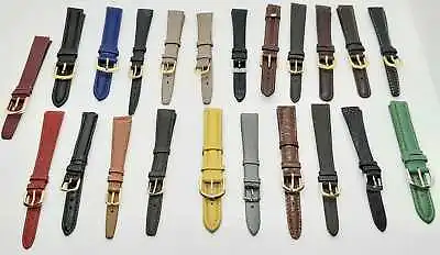 £3.49 • Buy 14mm  Replacement Leather Watch Straps- Wide Range Of Colours And Stlyes. 