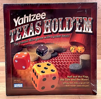 NEW Yahtzee Texas Hold'em Poker Dice Game SEALED Parker Brothers • $20