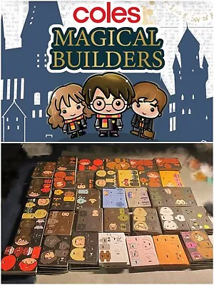 Coles Magical Builders Harry Potter Collectables  Sealed Pack FREE SHIPPING SET • $2.29