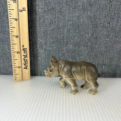 Safari Ltd White Rhinoceros Rhino Mini Animal Figure Jungle Wild Life Vintage • $2.50