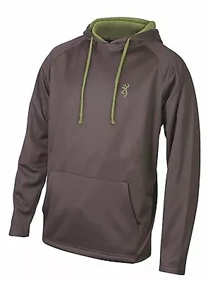 Browning Men's Performance Hoodie - Gray Buckmark Hooded Sweatshirt • $29.97