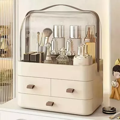 Makeup Organizer And Storage For Vanity With Lid And Drawers Countertop Water US • $26.01