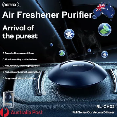 Mini Car Aroma Oil Diffuser Air Freshener Purifier Aluminum Disk Shape • $13.95