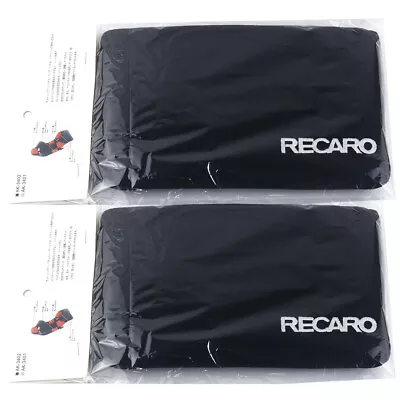 2pcs Recaro Black Lumbar Tuning Pad For Lumbar Rest Cushion Bucket Racing Seat • $21