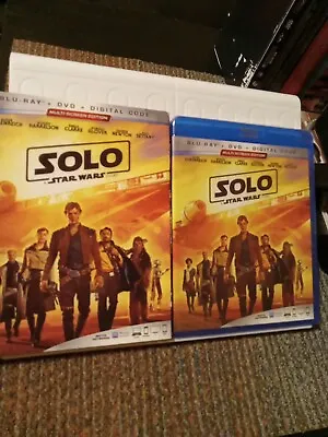 Solo A Star Wars Story (BluRay DVD Digital Code) NEW SEALED SLIPCOVER DAMAGED • $15.97