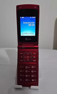 LG A133 Alicia - Black / Red (O2) Mobile Phone - Good Working Condition • £11.99