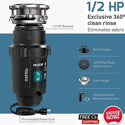 1/2HP Garbage Disposal Compact  Food Waste Grinder Garburator Under Kitchen Sink • $179.31