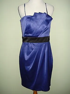 £48.54 • Buy Max And Cleo By BCBG  Milly   Blue Evening Wedding Dress Size 10