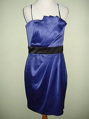 Max And Cleo By BCBG  Milly   Blue Evening Wedding Dress Size 10 • £38.54