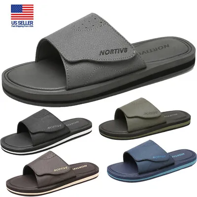 Men's Slides Beach Sandals Outdoor Athletic Sandals Indoor Summer Slippers • $29.98