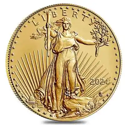 2024 1 Oz Gold American Eagle $50 Coin BU • $2450.80