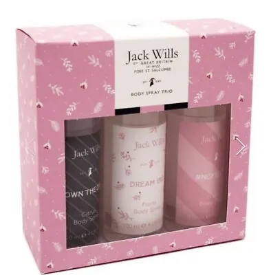 Jack Wills Ladies Spritz And Spray Body Spray Trio Gift Set - BNIB • £17.99