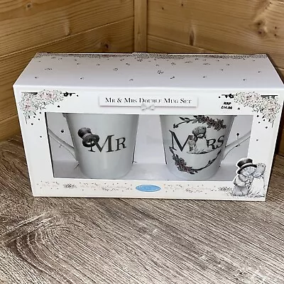 Me To You Tatty Teddy Collectors Boxed Gift Set Mr & Mrs Wedding Mugs • £11.99