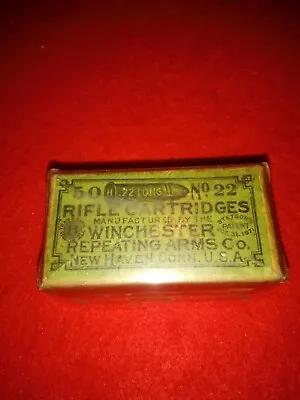 Winchester Vintage 22long Rifle Cartridges Box • $5.50