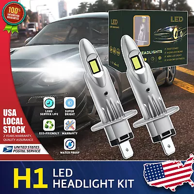 H1 LED Headlight Kit High Low Beam Bulbs 42W 20000LM High Power Bright White • $15.99