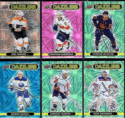 Single Card - 2021-22 Upper Deck Series 1/2 Dazzlers Insert Card - You Pick! • $1