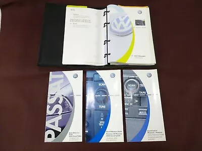 2002 02 VW Volkswagen Passat Sedan Owners Manual Guide Set Storage Case Complete • $14.99