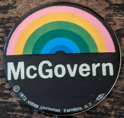 1972 George McGovern 2  Campaign Pinback Button Political Presidental • $5.95