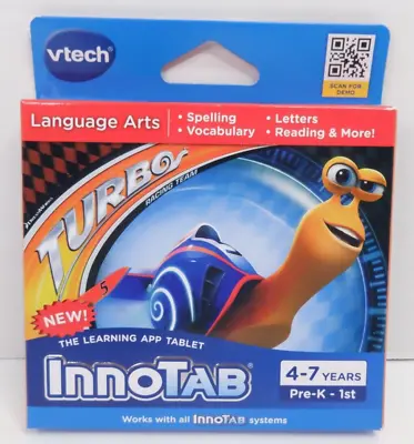Vtech Innotab  TURBO  Cartridge Game 4-7 Years - Brand New • $7.99