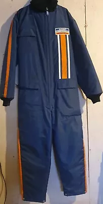 VTG 70's AMF SKI DADDLER Snowmobile Suit Snowsuit Blue Orange Skiing Size XL • $190