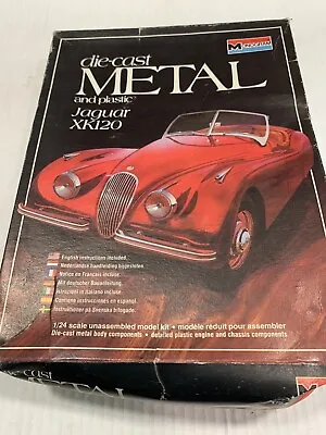 Monogram 6103 Jaguar XK120 Die-cast Metal And Plastic 1/24 Scale Model Kit • $15
