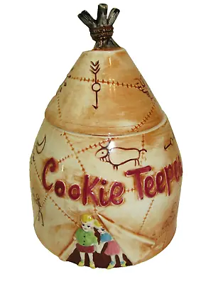 RARE Vintage Fred Roberts Cookie Teepee Western Retro Cookie Jar EXCELLENT • $145.99