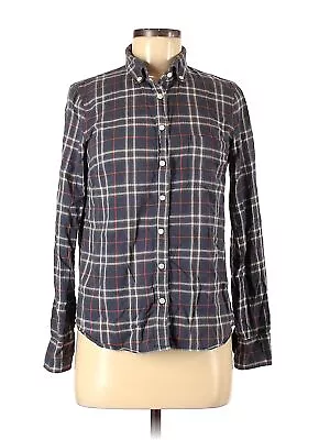 The Boy Shirt J.Crew Women Gray Long Sleeve Button-Down Shirt 6 • $14.74