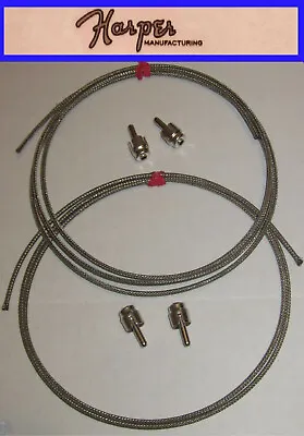 Vintage Braided Reverb Cable Kit For Fender Vibrolux Reverb 1-46  & 1-34  Cable • $13.99