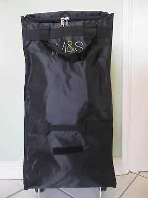 M&S Sturdy NEW Shopping Bag Trolley On Wheels Easy Storage Collapsible • £6