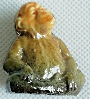 Wade Whimsie Vintage Collectable Porcelain Treacle Glazed Sitting Chimpanzee • £4.79