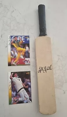 $119 • Buy Glenn Mcgrath Signed Mini Cricket Bat + Select Cards Australia Shane Warne Ashes
