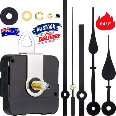 DIY Quartz Clock Movement Mechanism Hands Wall Repair Tool Parts Kit Set SilenDS • $11.99