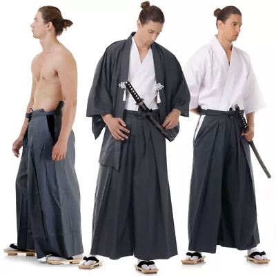 Japanese Samurai Kimono Set Kendo Gi Hakama Pants Haori Jacket Cosplay Costume • $29.90