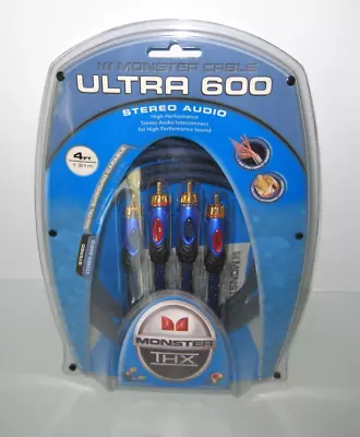 Monster THX Ultra 600 Stereo Audio Cables 4 Ft. Free Ship   LQQK! • $24.99