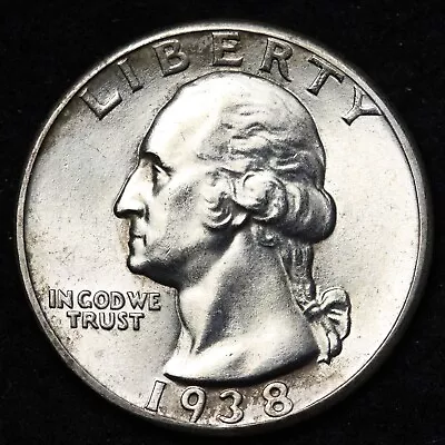 1938 Washington Silver Quarter CHOICE BU *UNCIRCULATED* MS E239 VCCM • $147.30