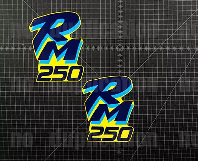 1990 Suzuki RM250 RM 250 Shroud 90' Autocollants Decal Sticker Graphics  • $26.99